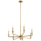 KICHLER 52002FXG Calyssa Seven Light Chandelier Fox Gold