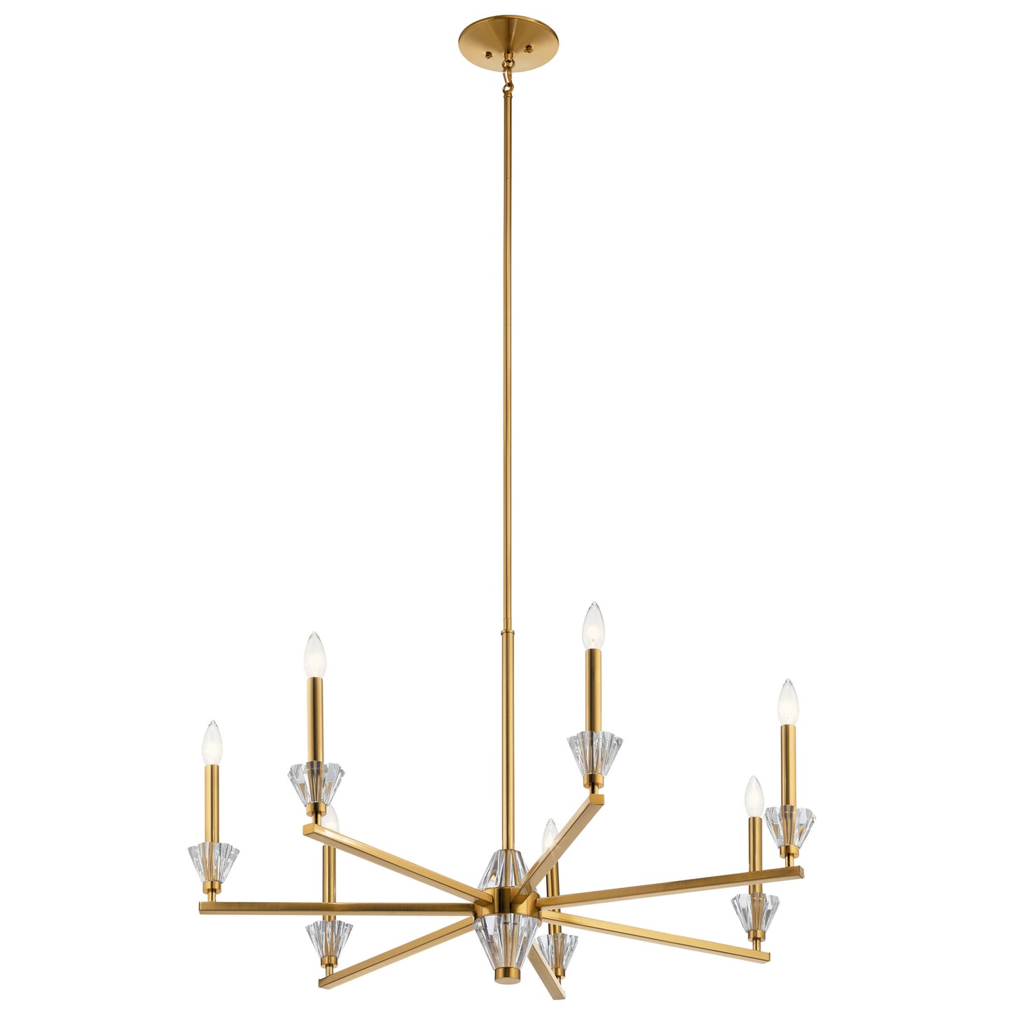 KICHLER 52002FXG Calyssa Seven Light Chandelier Fox Gold