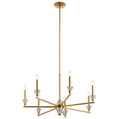 KICHLER 52002FXG Calyssa Seven Light Chandelier Fox Gold