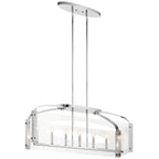 KICHLER 52023CH Pytel Seven Light Linear Chandelier Chrome