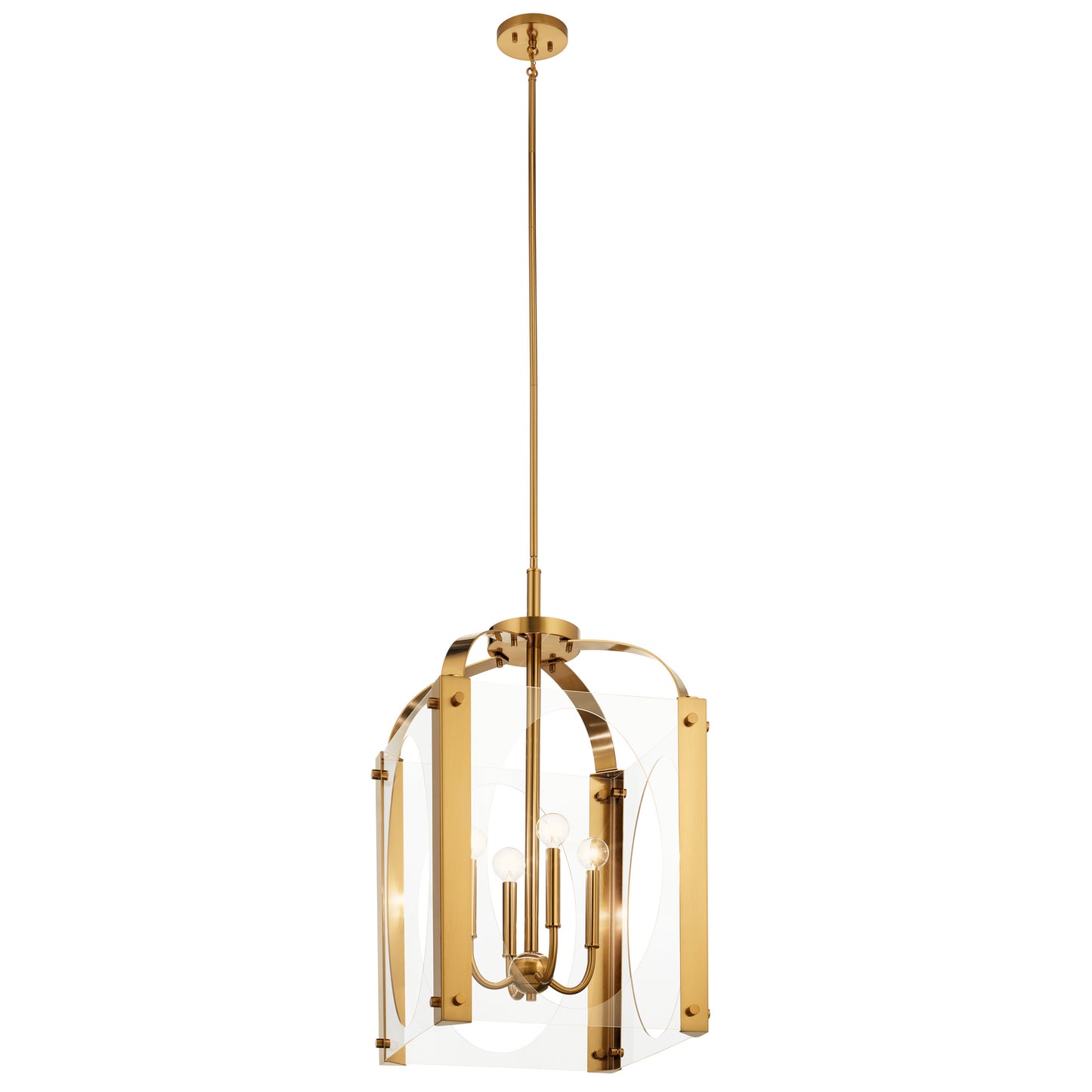 KICHLER 52024FXG Pytel Four Light Foyer Pendant Fox Gold