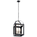 KICHLER 52029BK Vath 16" 4 Light Foyer Pendant Black
