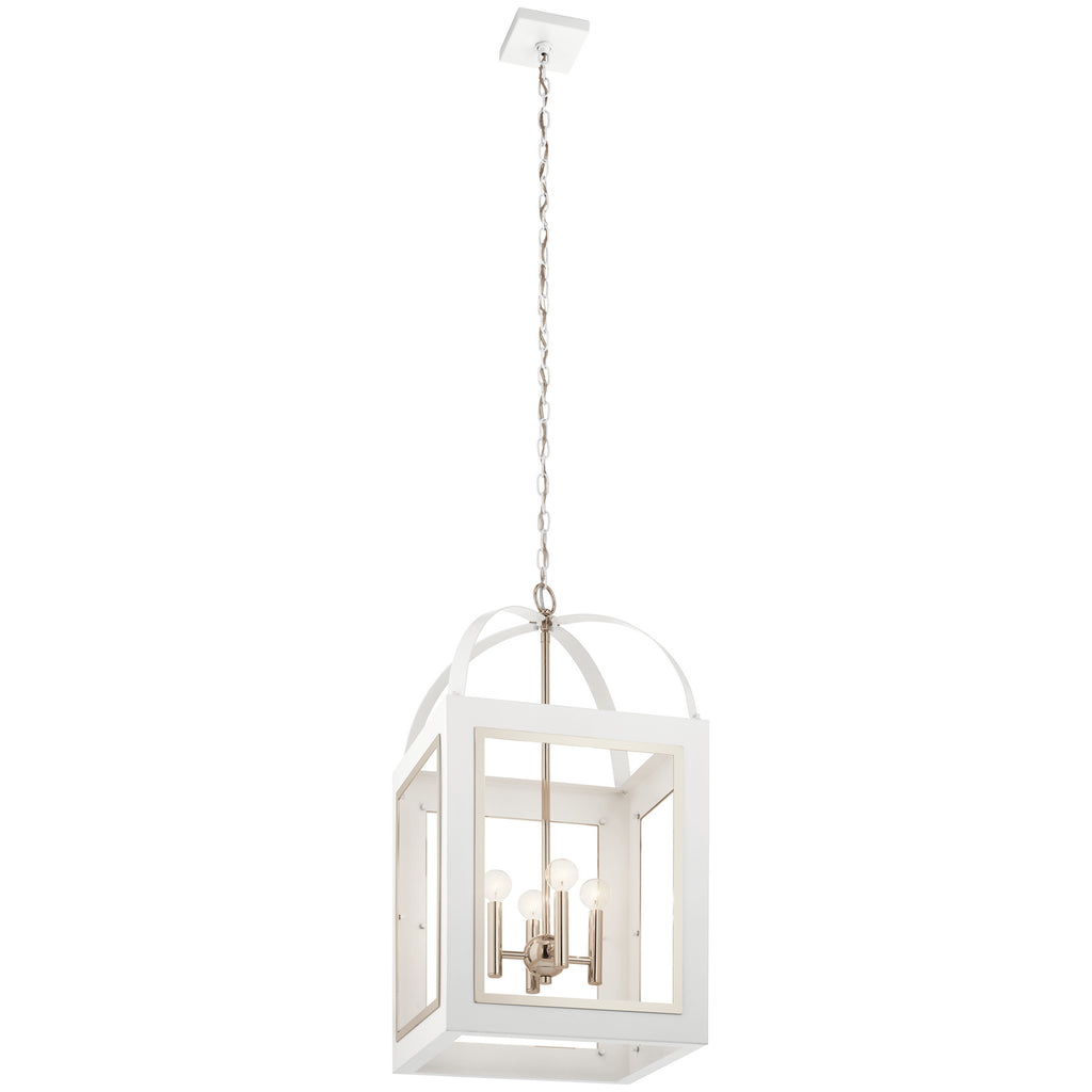KICHLER 52029WH Vath Four Light Foyer Pendant White