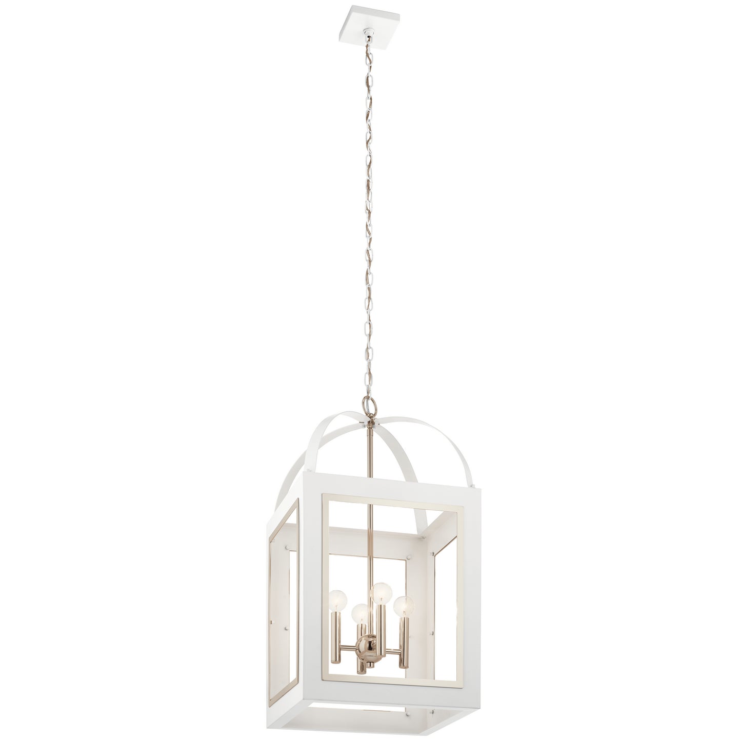 KICHLER 52029WH Vath Four Light Foyer Pendant White