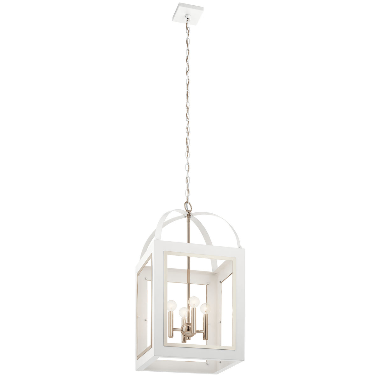 KICHLER 52029WH Vath Four Light Foyer Pendant White