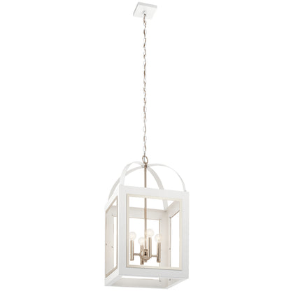 KICHLER 52029WH Vath Four Light Foyer Pendant White