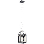 KICHLER 52030BK Vath 8" 1 Light Pendant Black