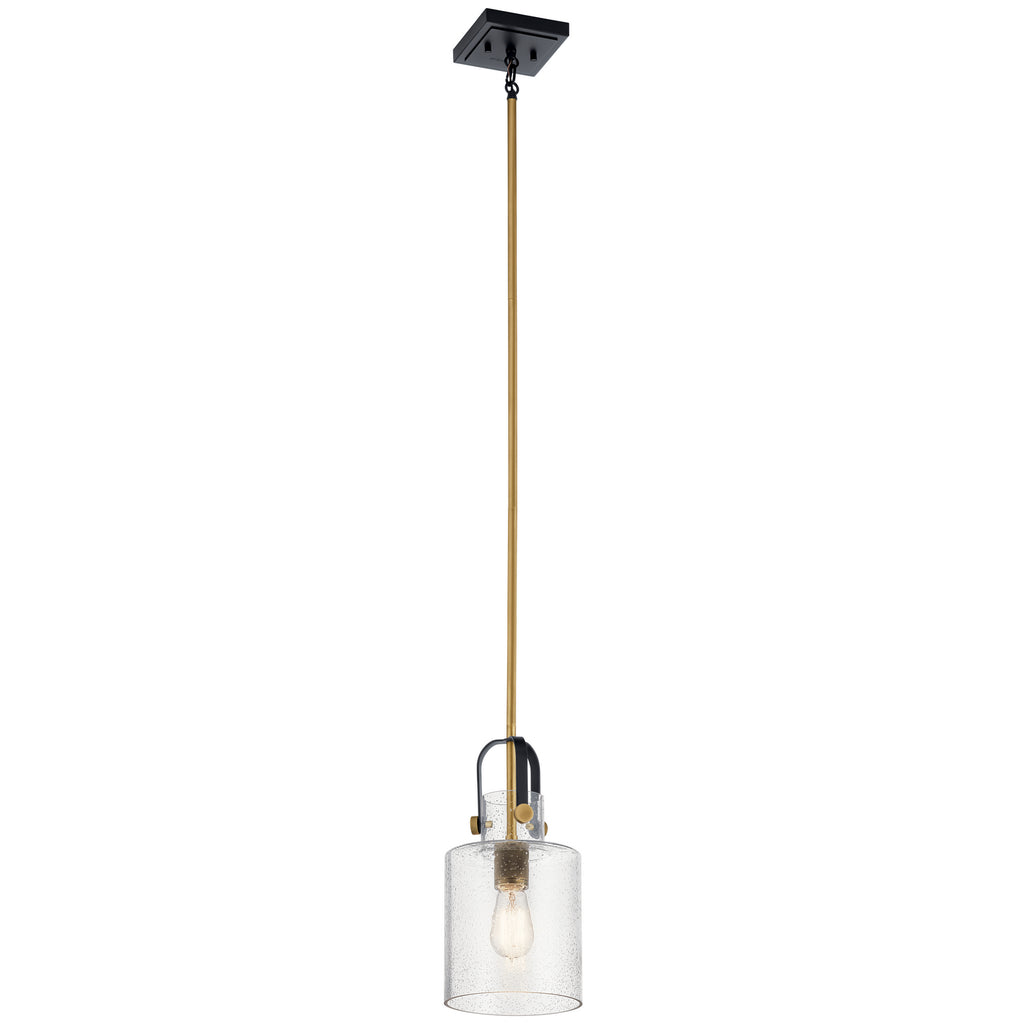 KICHLER 52035NBR Kitner 7" 1 Light Pendant Natural Brass