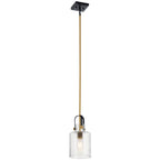 KICHLER 52035NBR Kitner 7" 1 Light Pendant Natural Brass