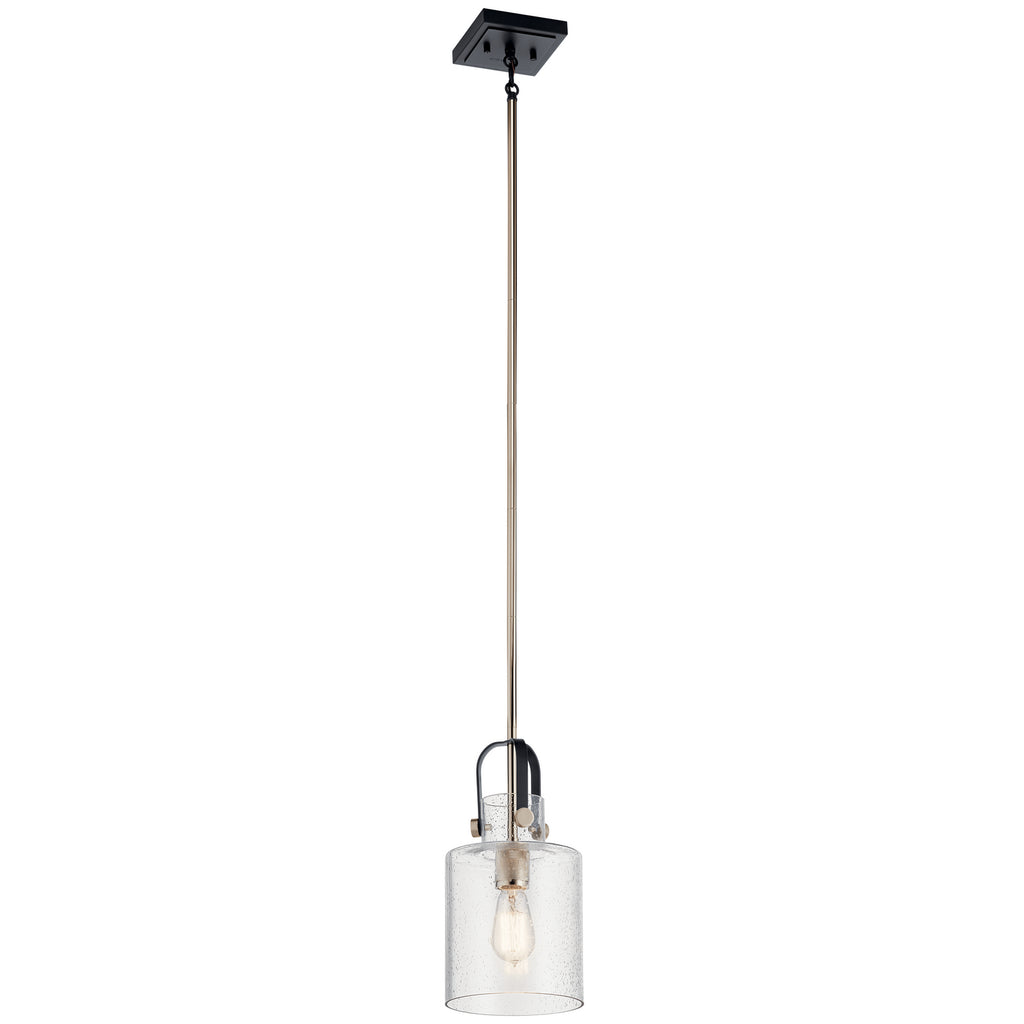KICHLER 52035PN Kitner 7" 1 Light Pendant Polished Nickel