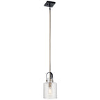 KICHLER 52035PN Kitner 7" 1 Light Pendant Polished Nickel