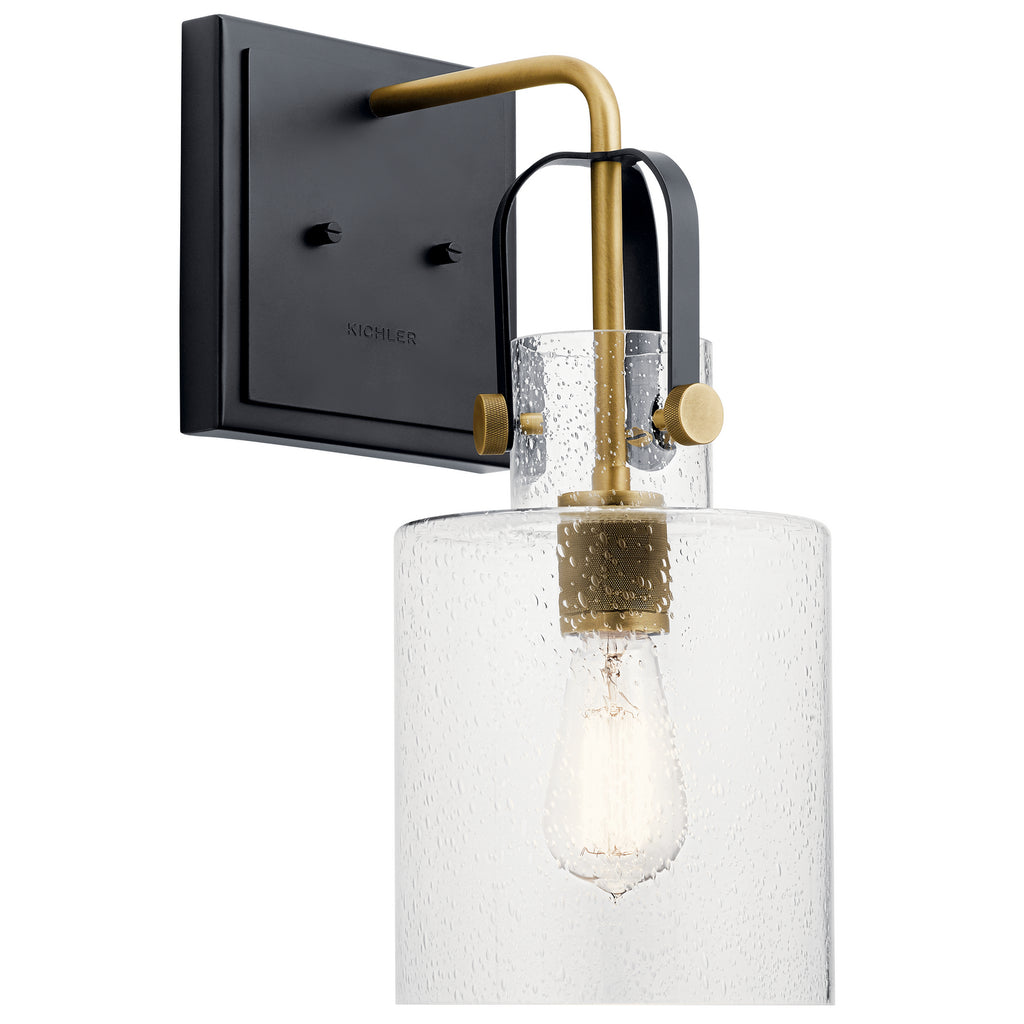 KICHLER 52036NBR Kitner 16.5" 1 Light Wall Sconce Natural Brass