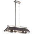 KICHLER 52037CLP Grendel Five Light Linear Chandelier Classic Pewter