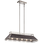 KICHLER 52037CLP Grendel Five Light Linear Chandelier Classic Pewter