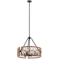 KICHLER 52077PAL Oana Six Light Chandelier Palm