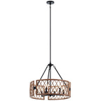 KICHLER 52077PAL Oana Six Light Chandelier Palm