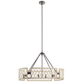 KICHLER 52078WWW Oana Six Light Chandelier White Washed Wood