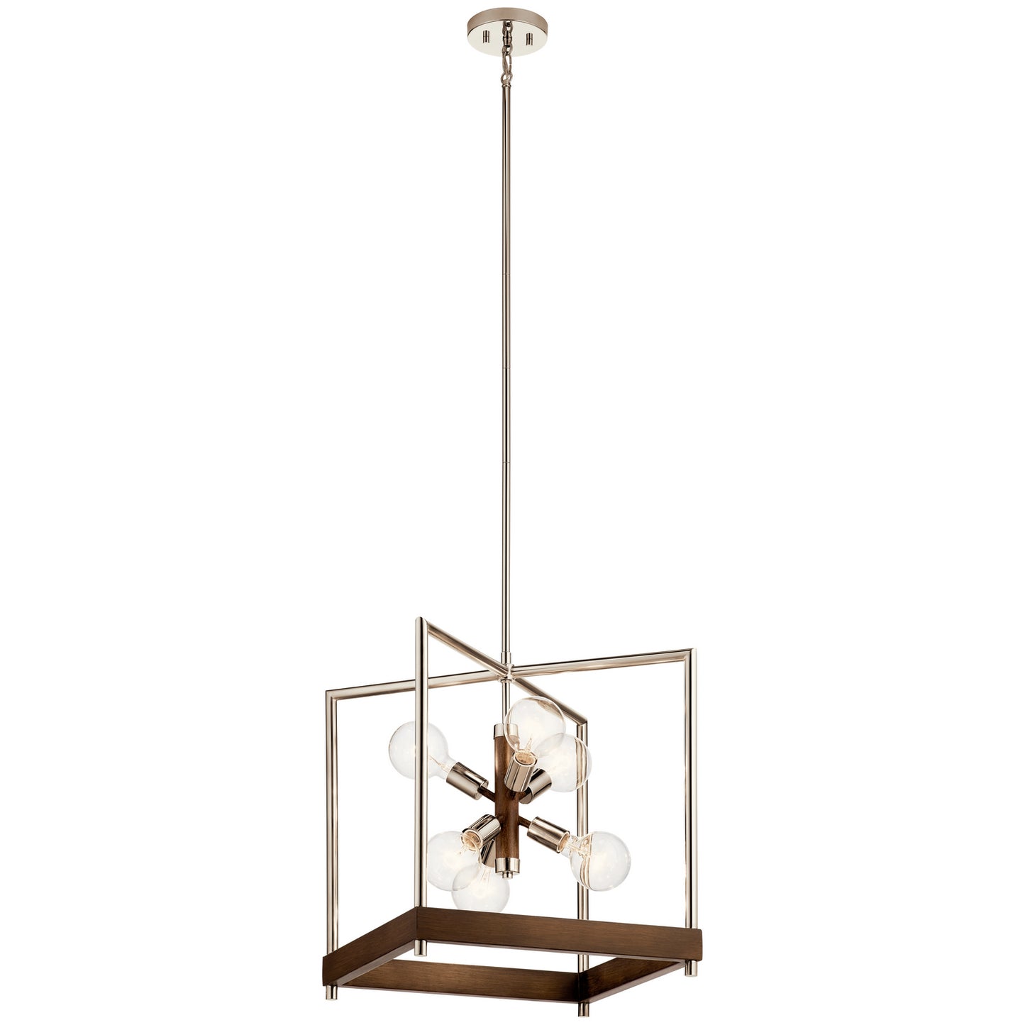 KICHLER 52092AUB Tanis Six Light Foyer Pendant Auburn Stained Finish