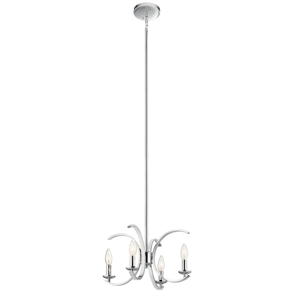 KICHLER 52119CH Cassadee Four Light Pendant/Semi Flush Mount Chrome
