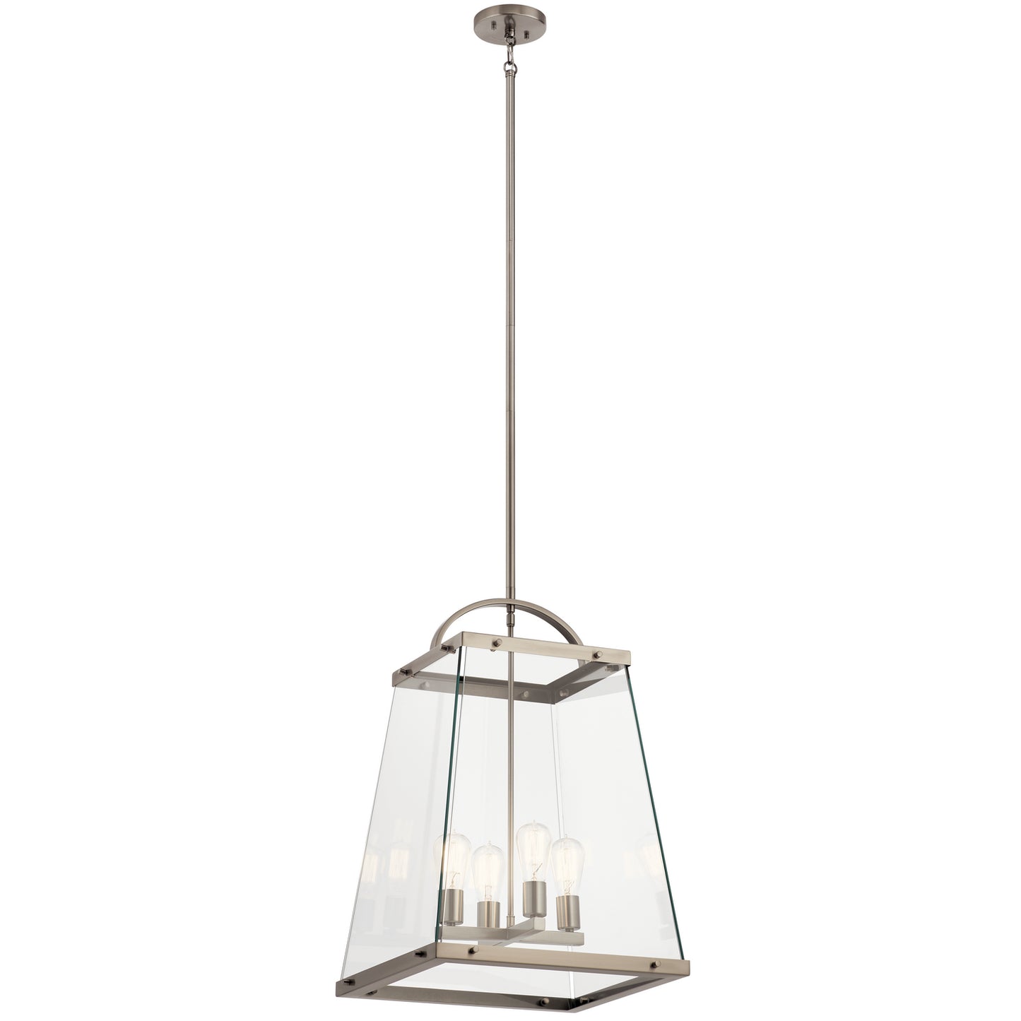 KICHLER 52124CLP Darton Four Light Foyer Pendant Classic Pewter