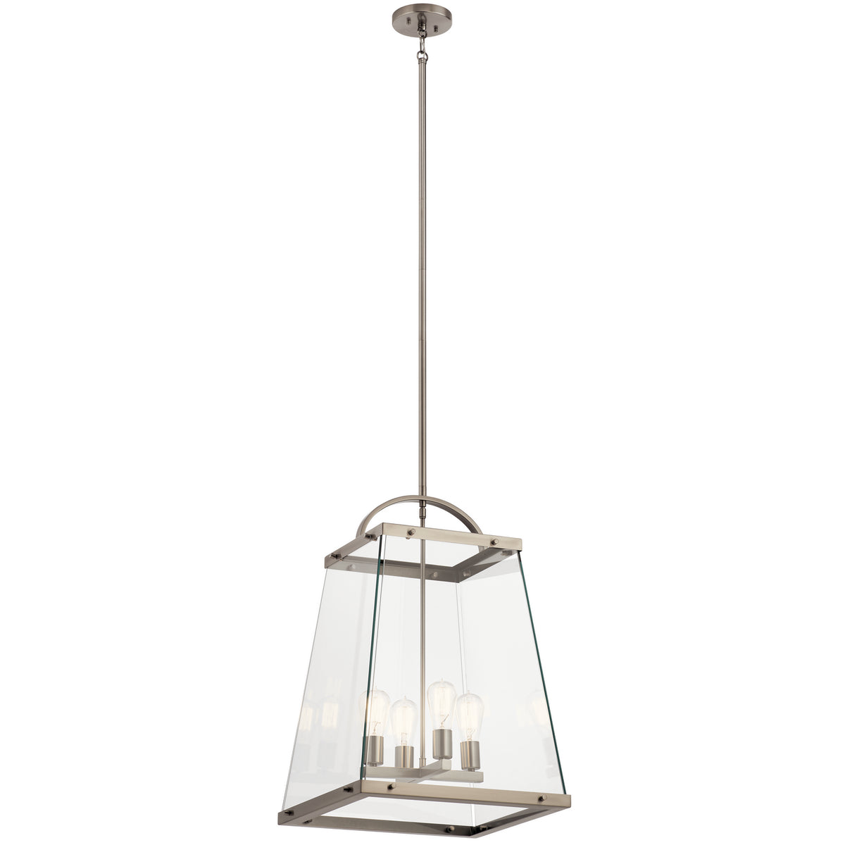 KICHLER 52124CLP Darton Four Light Foyer Pendant Classic Pewter