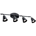 KICHLER 52129BK Sylvia 4 Light Rail Light Black