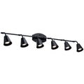 KICHLER 52130BK Sylvia 6 Light Rail Light Black
