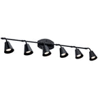 KICHLER 52130BK Sylvia 6 Light Rail Light Black