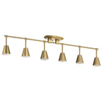 KICHLER 52130BNB Sylvia 6 Light Rail Light Brushed Natural Brass