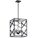 KICHLER 52141BK Sevan Four Light Foyer Pendant Black
