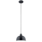 KICHLER 52152BK Zailey 9" 1 Light Pendant In Black
