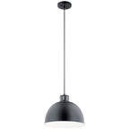 KICHLER 52153BK Zailey 12.5" 1 Light Pendant In Black