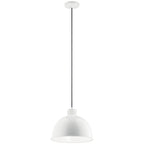 KICHLER 52153WH Zailey 12.5" 1 Light Pendant In White