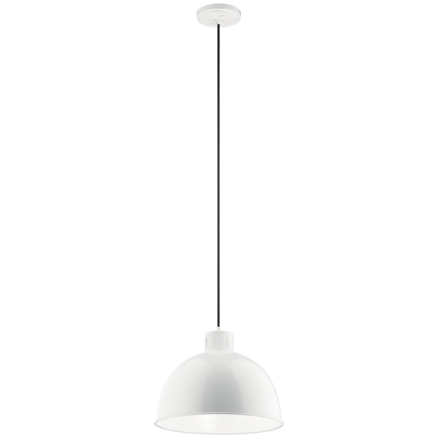 KICHLER 52153WH Zailey 12.5" 1 Light Pendant In White