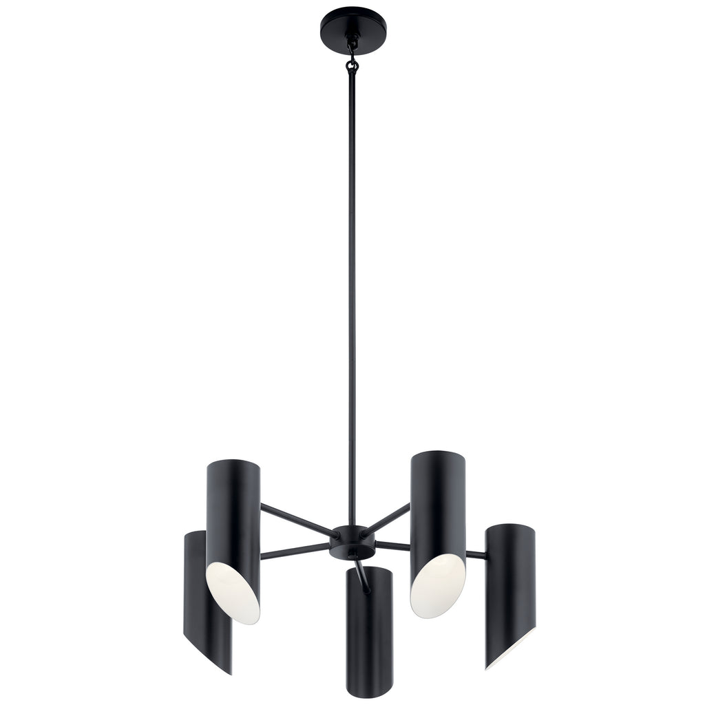 KICHLER 52160BK Trentino Five Light Chandelier Black