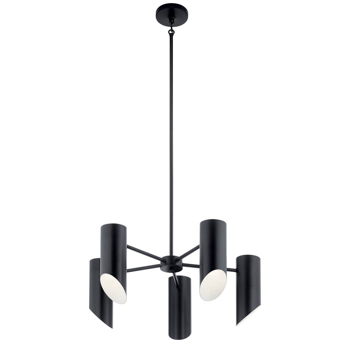KICHLER 52160BK Trentino Five Light Chandelier Black