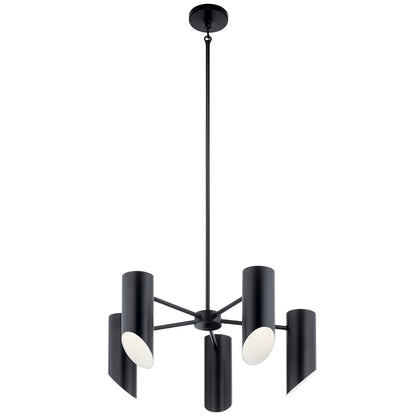 KICHLER 52160BK Trentino Five Light Chandelier Black