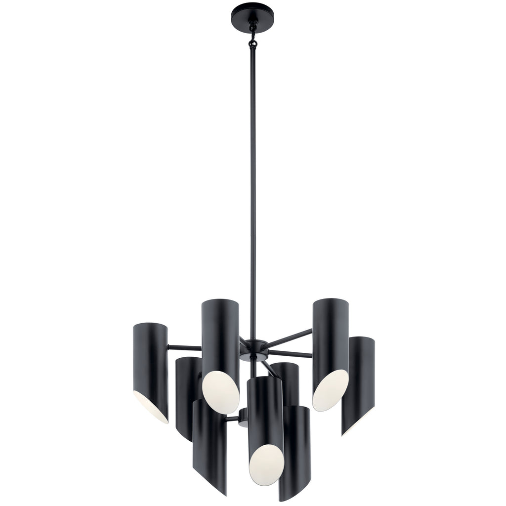 KICHLER 52162BK Trentino Nine Light Chandelier Black