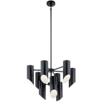 KICHLER 52162BK Trentino Nine Light Chandelier Black