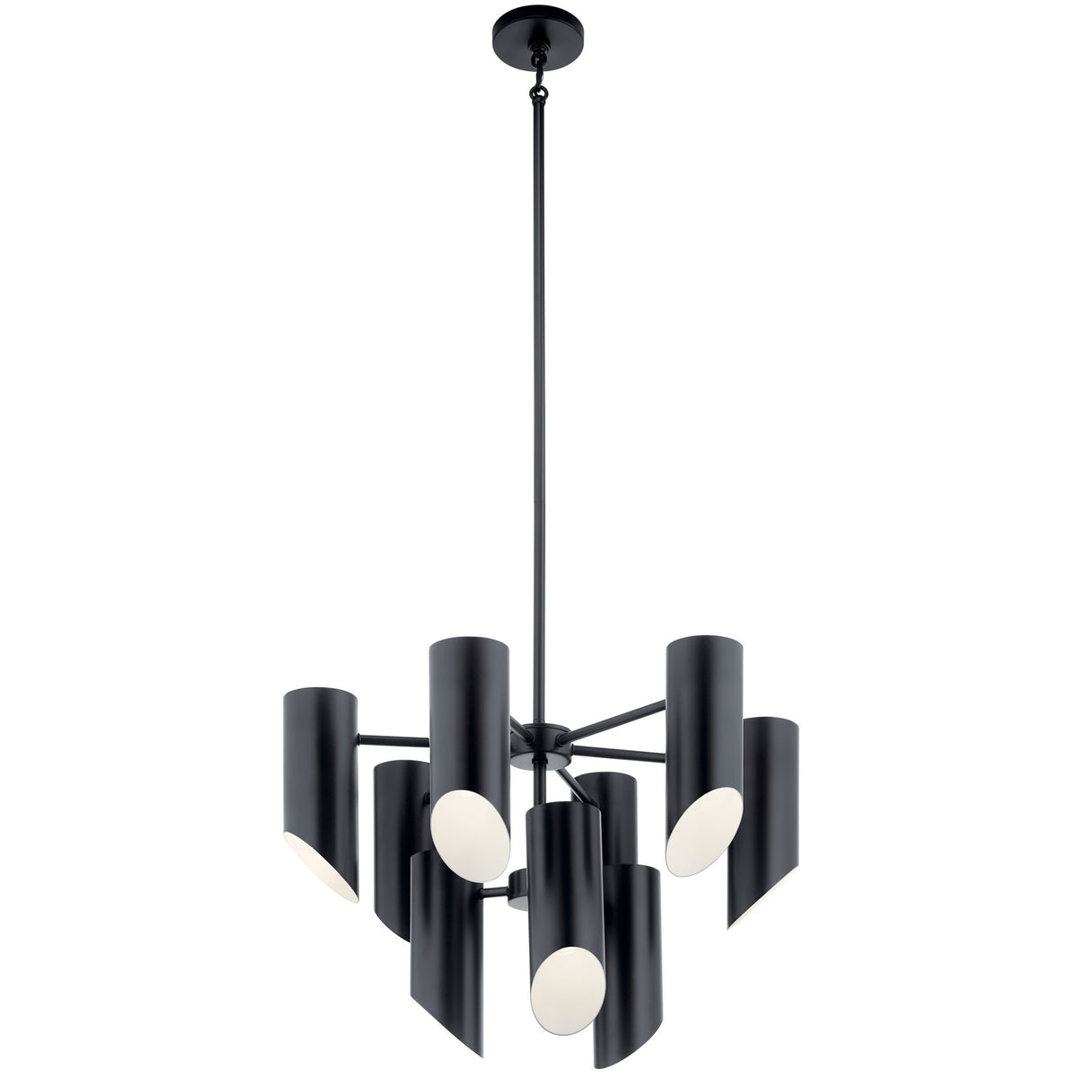KICHLER 52162BK Trentino Nine Light Chandelier Black