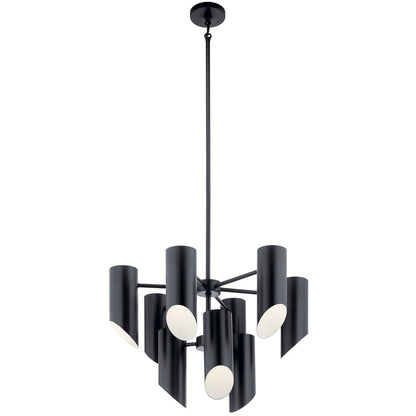KICHLER 52162BK Trentino Nine Light Chandelier Black