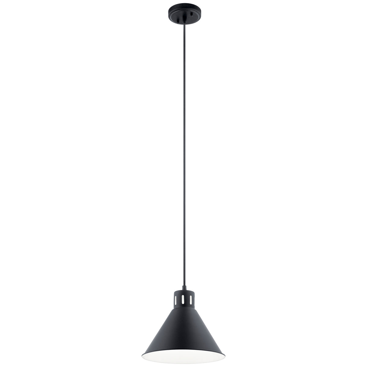 KICHLER 52176BK Zailey 9.5" 1 Light Pendant In Black
