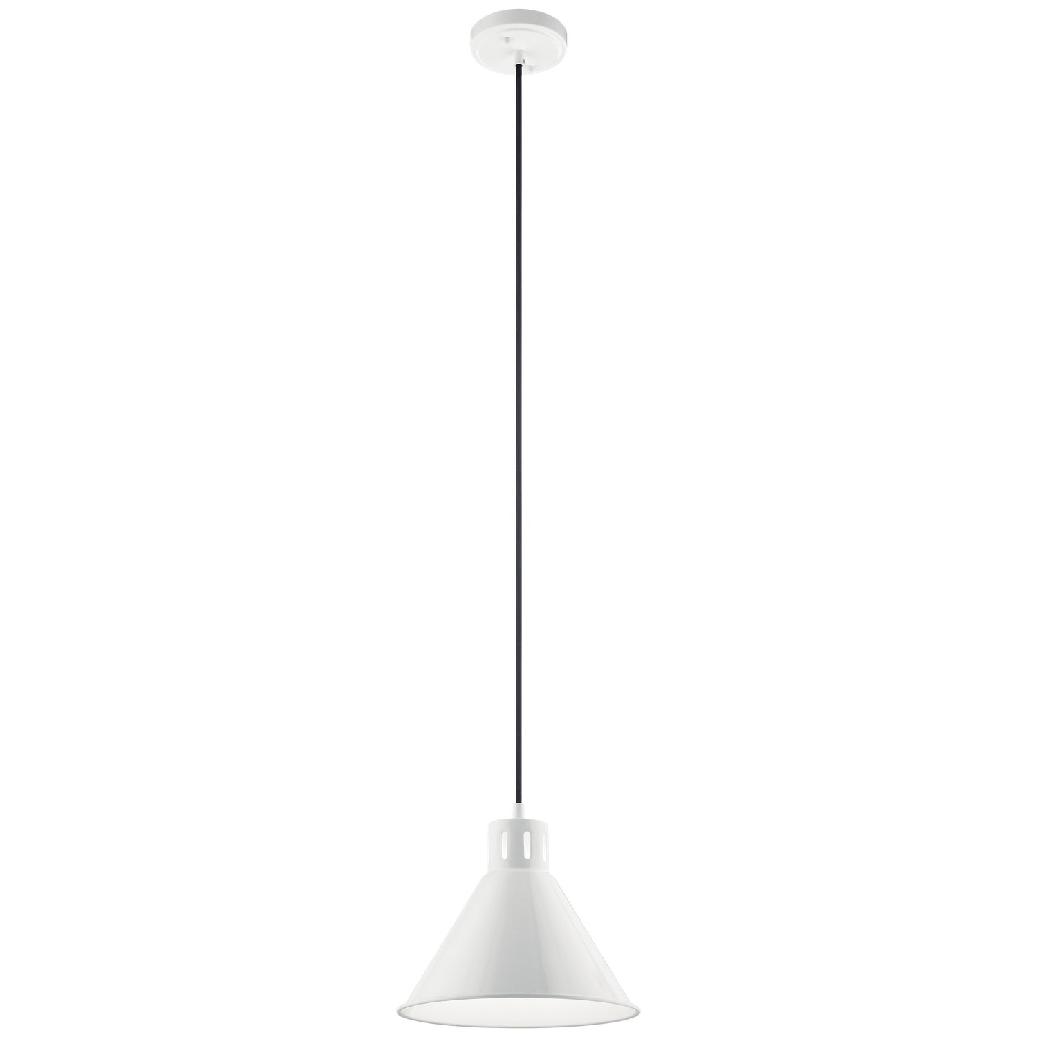KICHLER 52176WH Zailey 9.5" 1 Light Pendant In White
