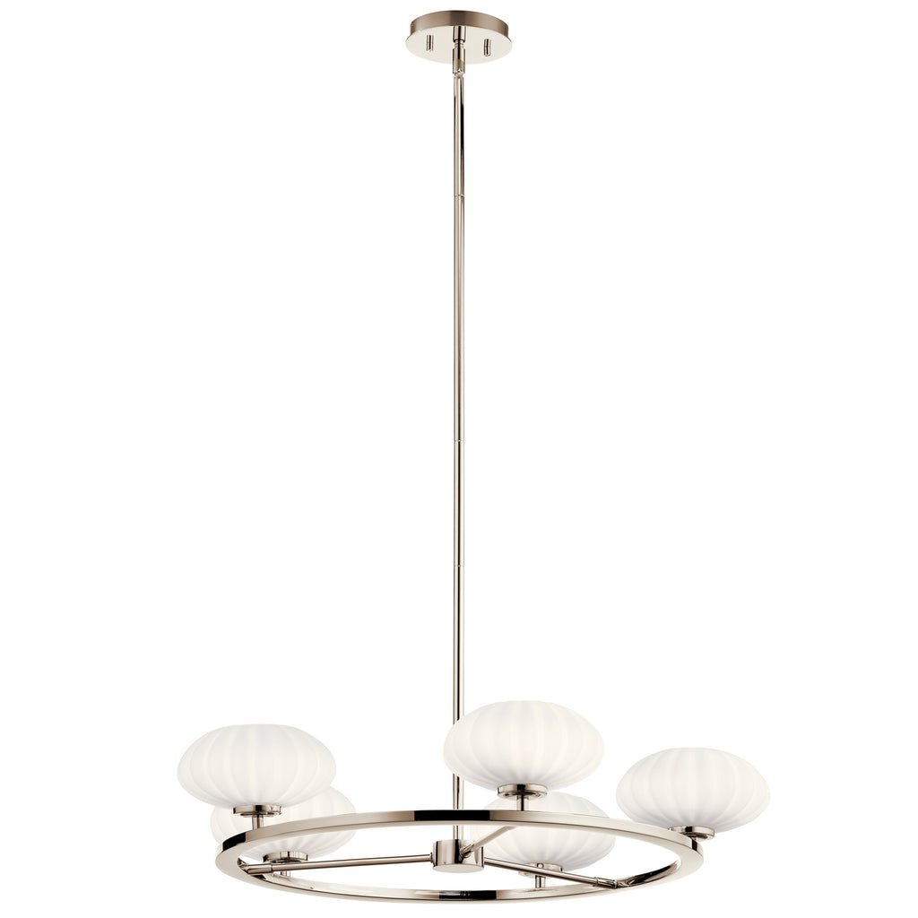 KICHLER 52223PN Pim Six Light Chandelier Polished Nickel