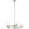 KICHLER 52223PN Pim Six Light Chandelier Polished Nickel