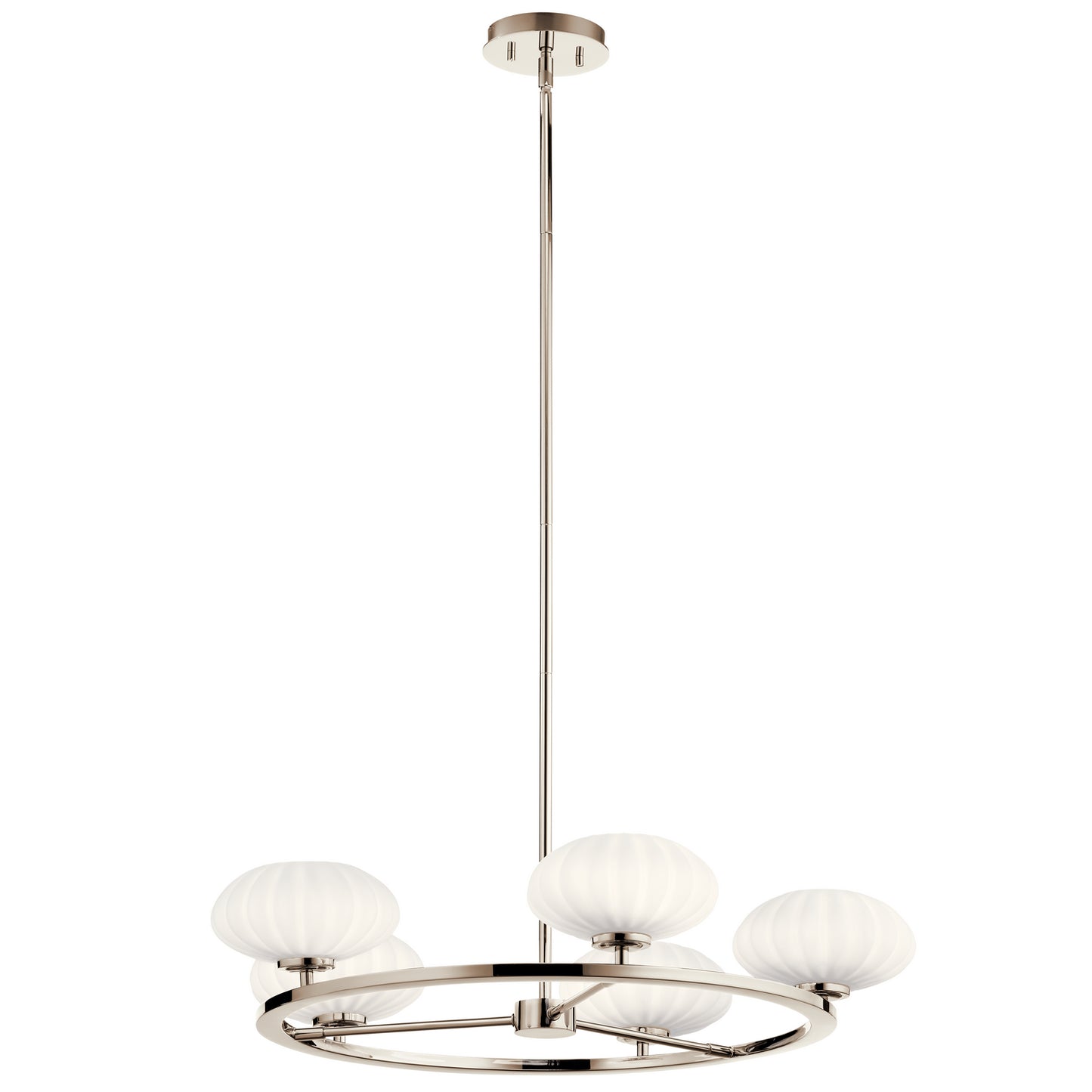 KICHLER 52223PN Pim Six Light Chandelier Polished Nickel