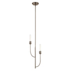 KICHLER 52258CLP Hatton Two Light Pendant Classic Pewter