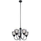 KICHLER 52269BK Voclain Five Light Chandelier Black