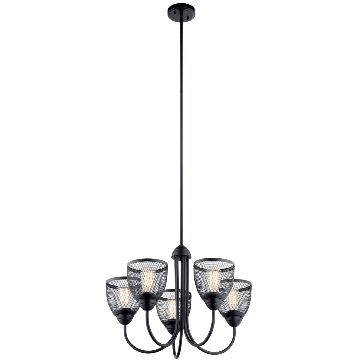 KICHLER 52269BK Voclain Five Light Chandelier Black