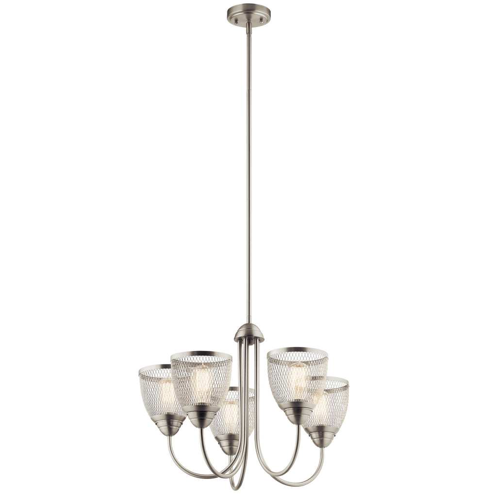 KICHLER 52269NI Voclain Five Light Chandelier Brushed Nickel